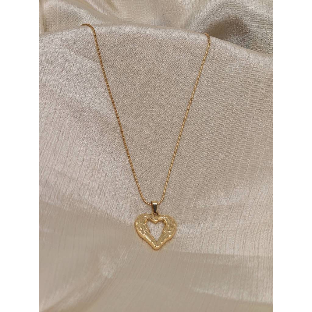 Winged Heart Pendant Necklace