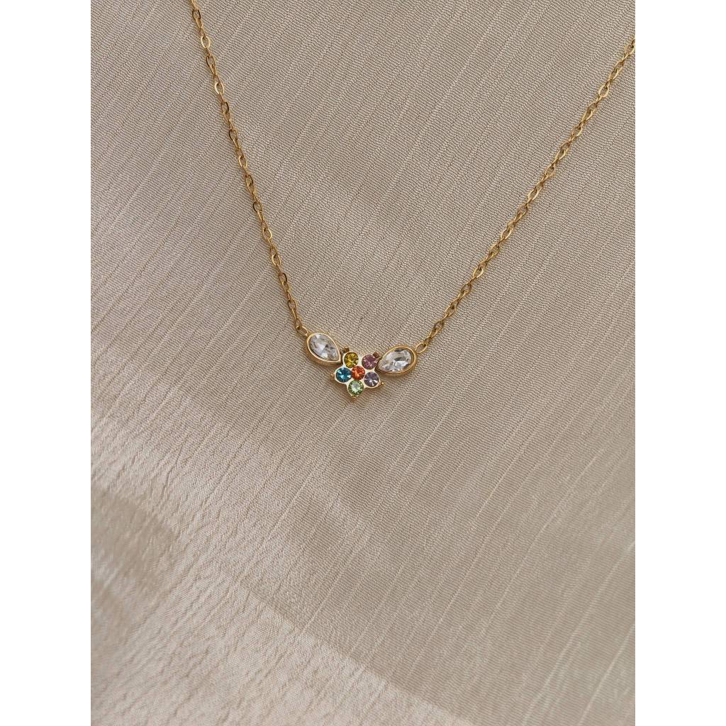 Mini Florals Cluster Necklace