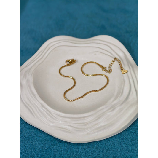 Slim Snake Chain Anklet Pair