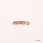 Alternating Cut Band Ring