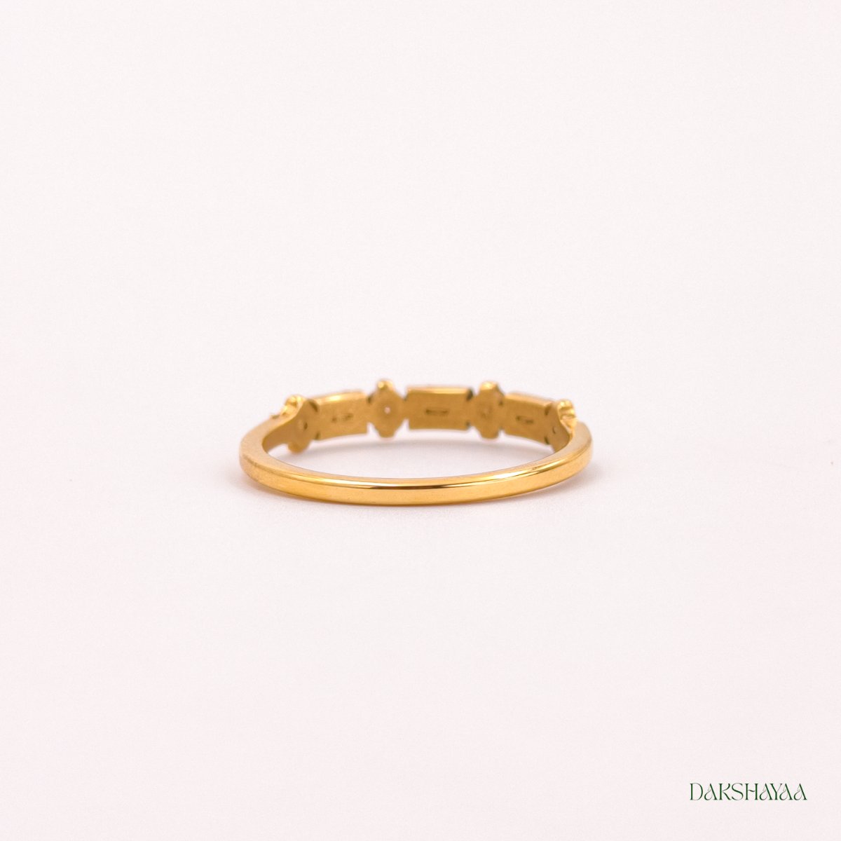 Alternating Cut Band Ring