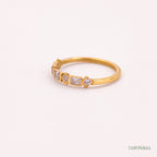 Alternating Cut Band Ring