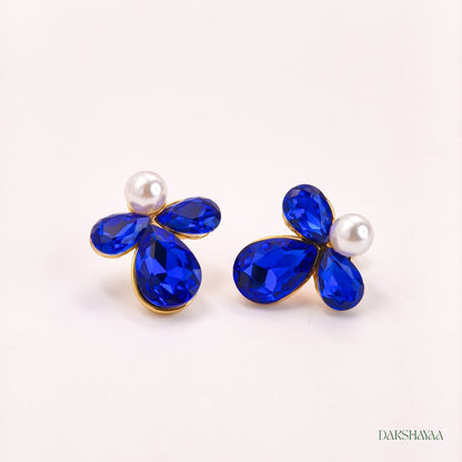 Sapphire Bloom Earrings