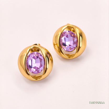 Aurora Crystal Stud Earrings