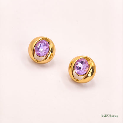 Aurora Crystal Stud Earrings