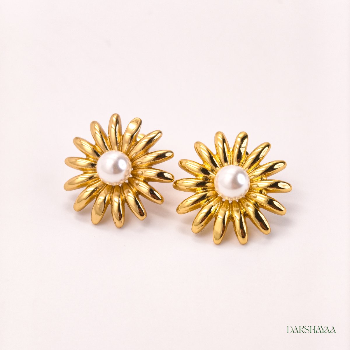 Pearl Sunburst Earrings