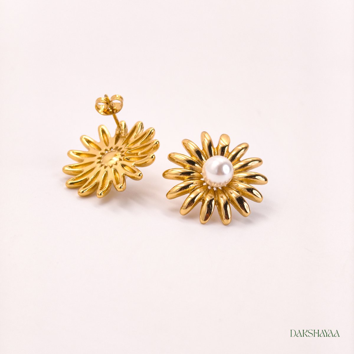 Pearl Sunburst Earrings