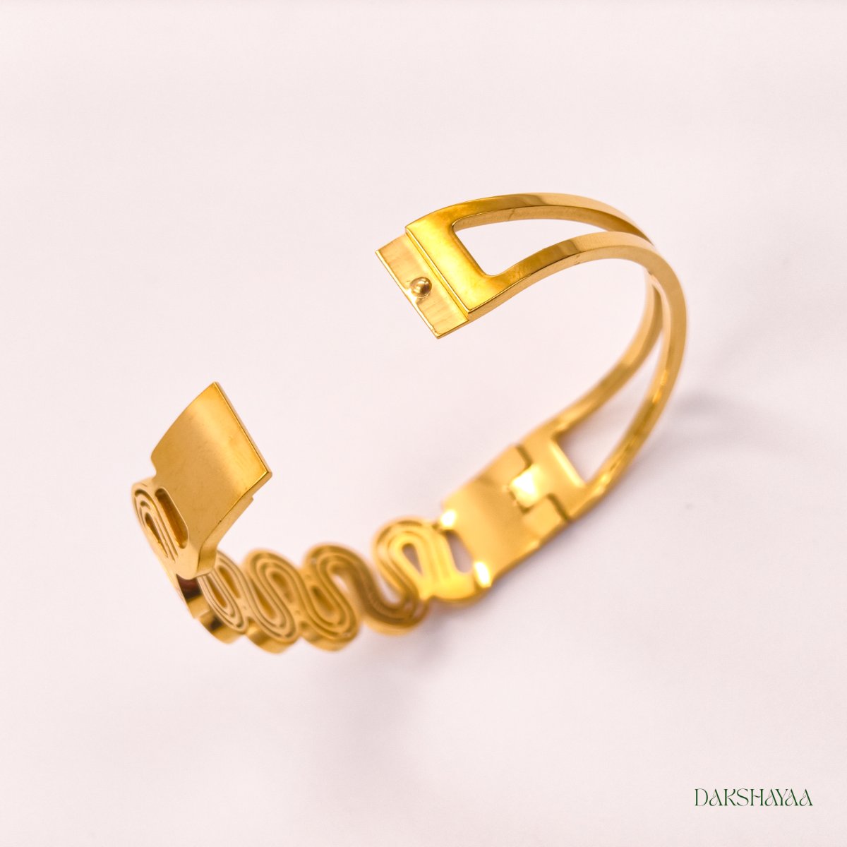 Curved Bar Sleek CZ Bracelet