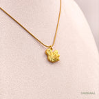 Golden Swan Pendant Necklace