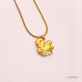 Golden Swan Pendant Necklace