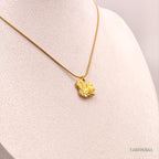 Golden Swan Pendant Necklace