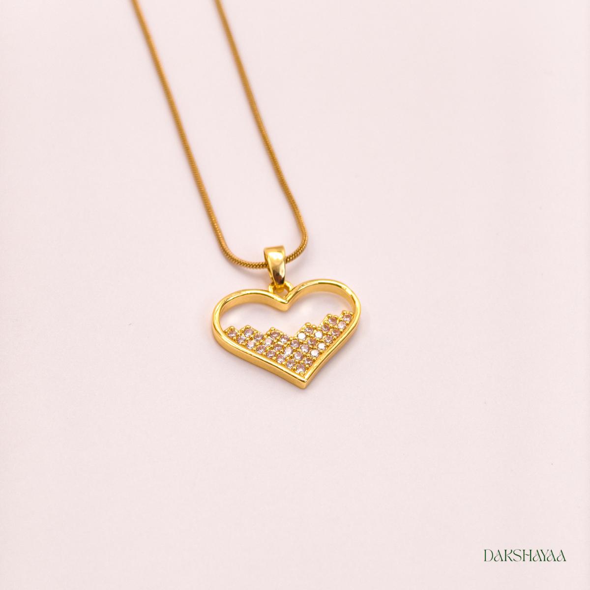 Celeste Heart Crystal Necklace