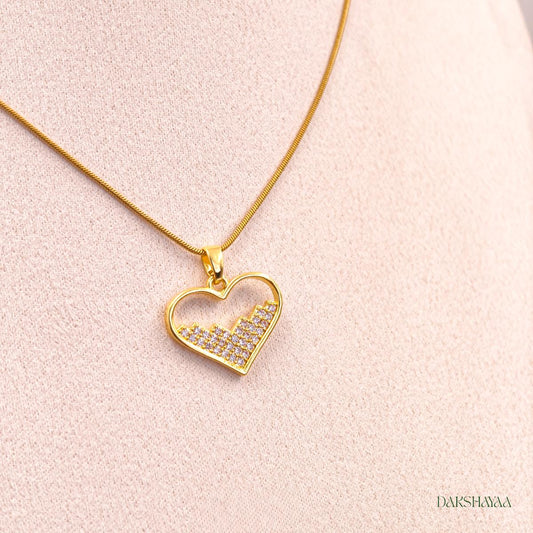 Celeste Heart Crystal Necklace