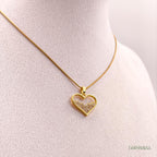 Celeste Heart Crystal Necklace