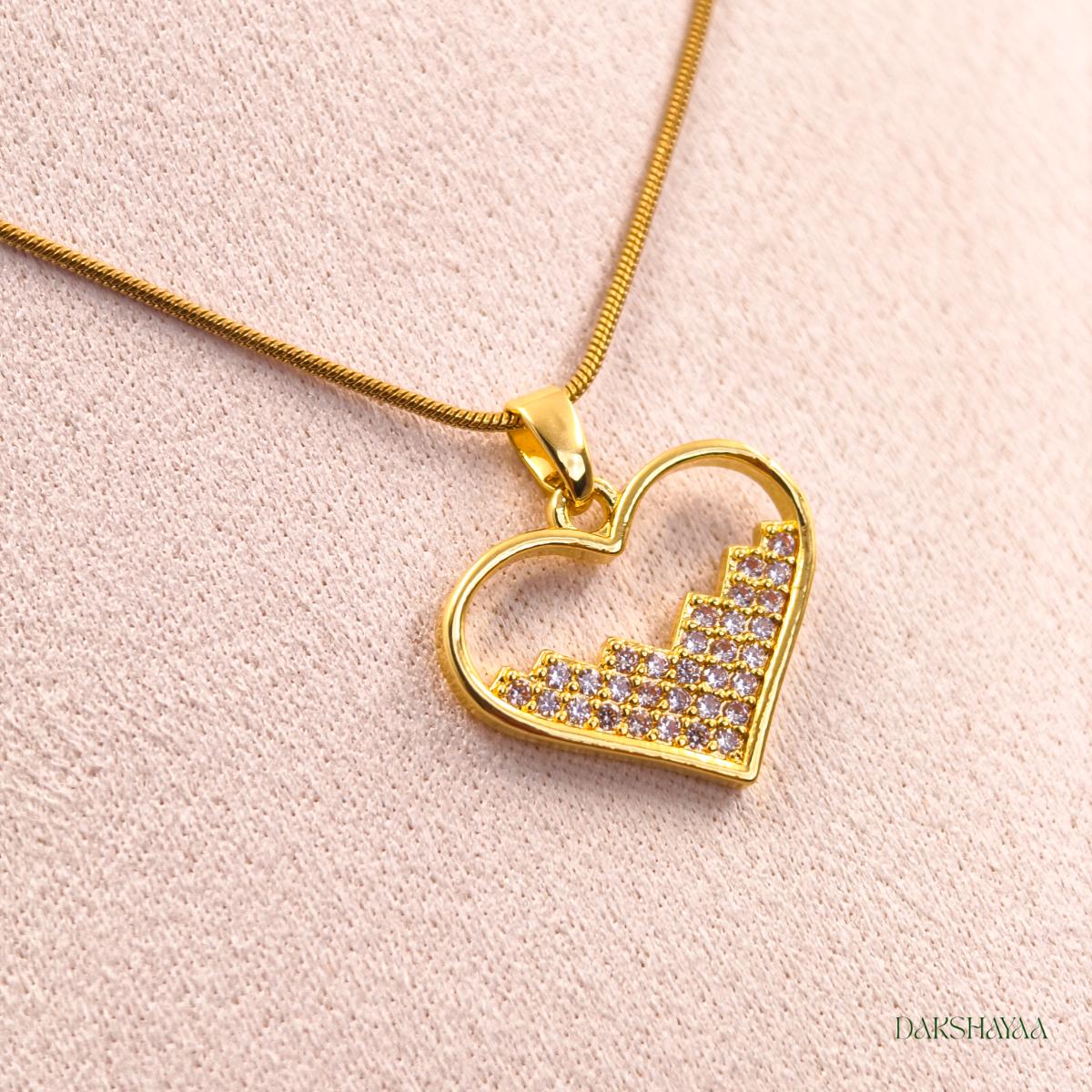 Celeste Heart Crystal Necklace