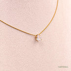 Solitaire Drop Necklace
