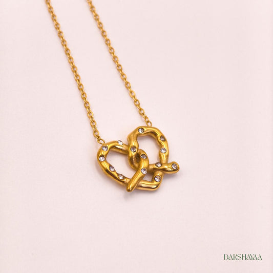 Eterna Heart Knot Necklace