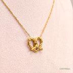 Eterna Heart Knot Necklace