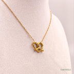 Eterna Heart Knot Necklace