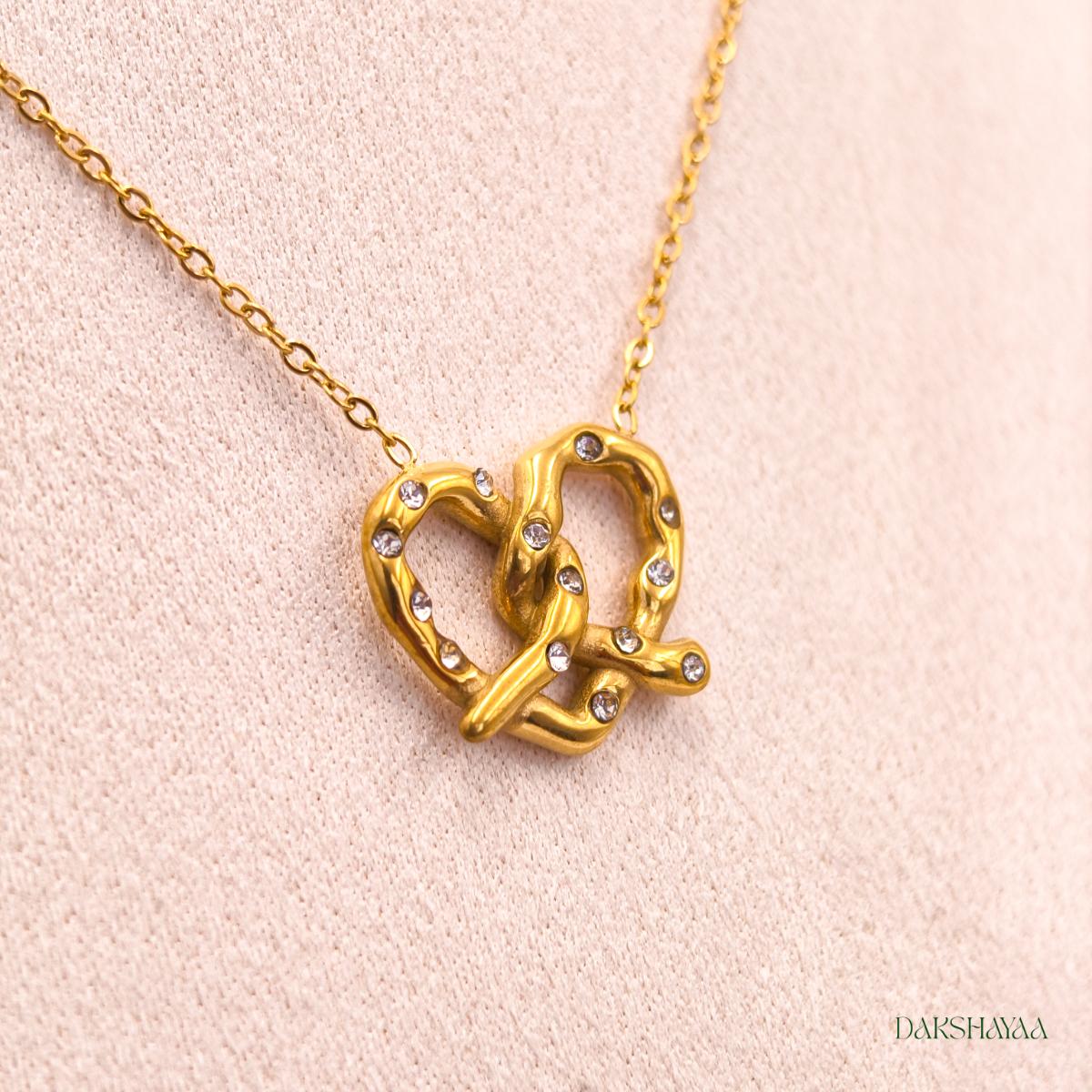 Eterna Heart Knot Necklace