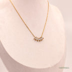 Marquise Fan Pendant Necklace