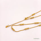 Golden Laurel Anklets