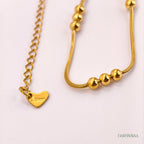 Golden Laurel Anklets