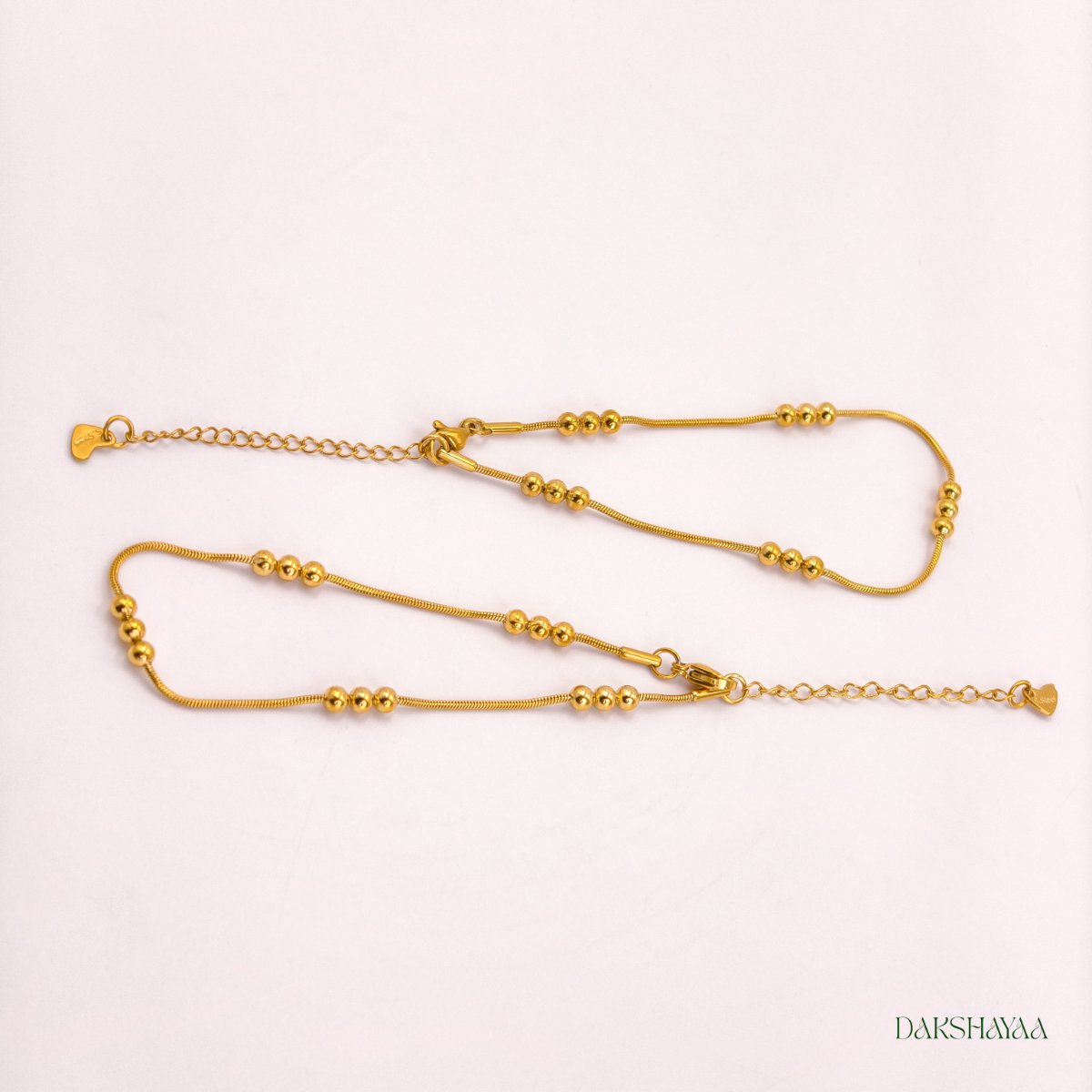 Golden Laurel Anklets