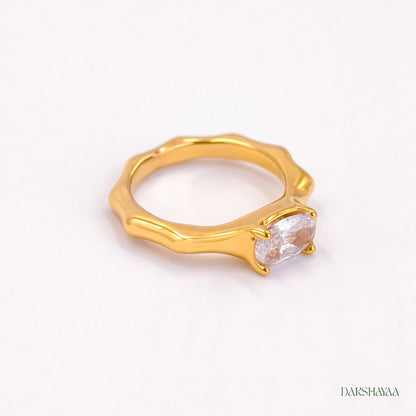 Oval Solitaire Ring
