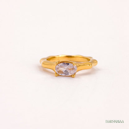 Oval Solitaire Ring