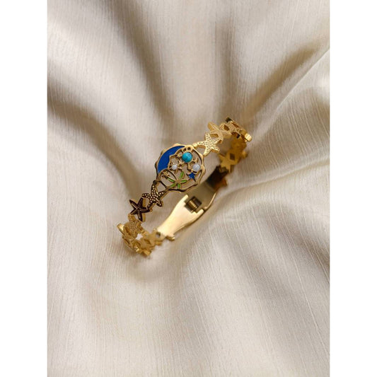 Celestial Star Openwork Bracelet | 18K Gold Plated