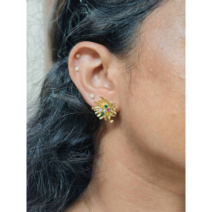 Rainbow Flower Studs