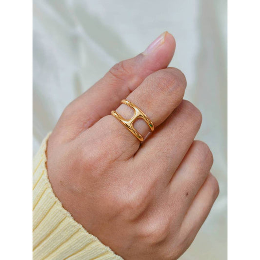 Minimalist Open Band Adjustable Rings