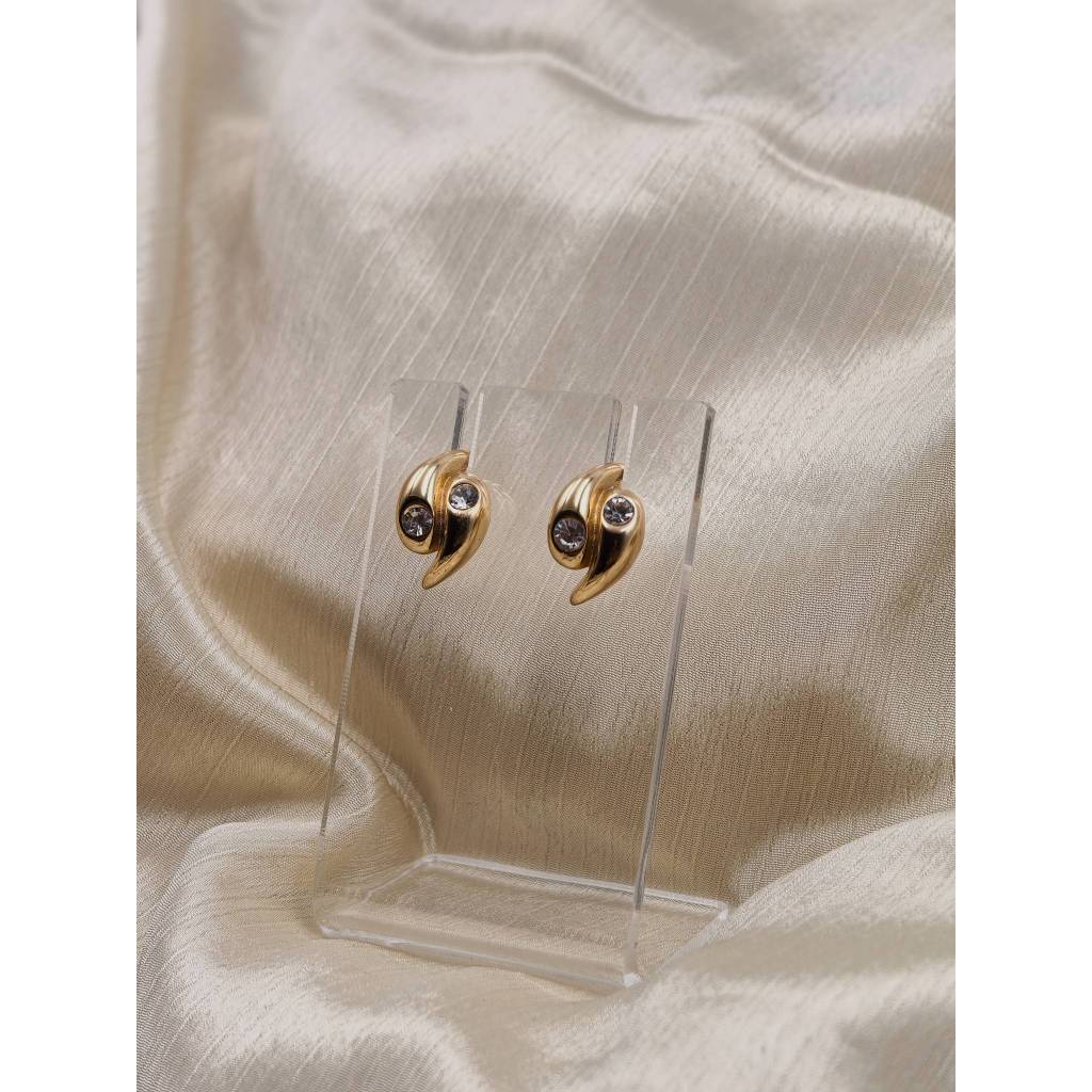 Yin Yang Wave Stud Earrings