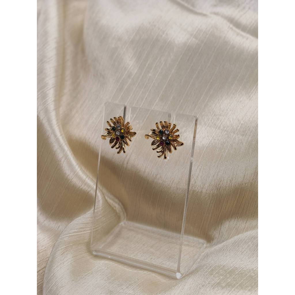 Rainbow Flower Studs