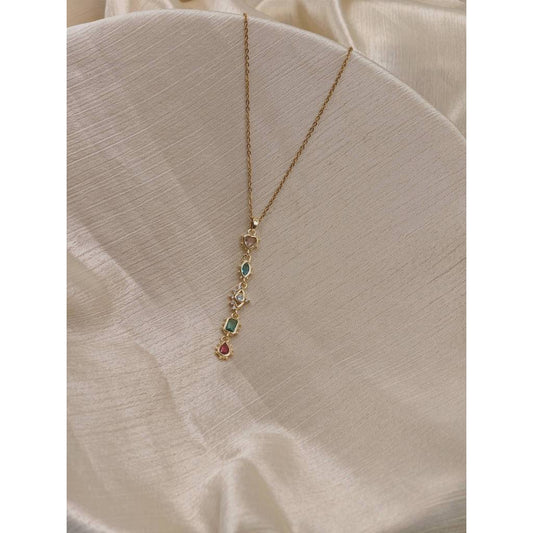 Pastel Charm Drop Necklace