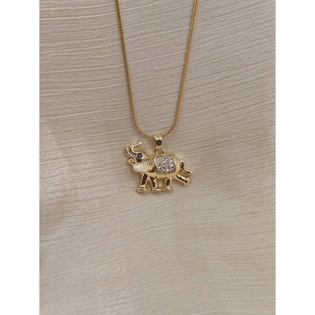 Baby Elephant Pendant Necklace
