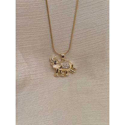 Baby Elephant Pendant Necklace