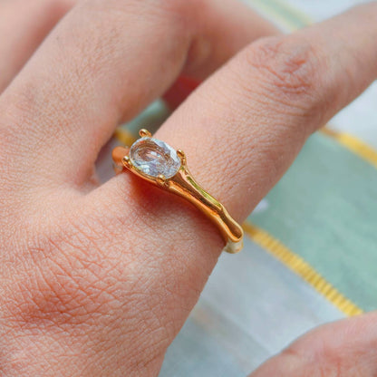 Oval Solitaire Ring