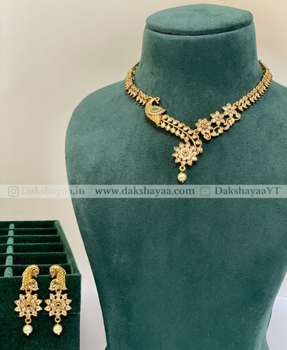 Peacock Blossom Necklace Set