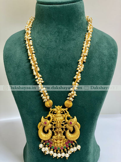 Guttapusalu Lakshmi Temple Necklace Set