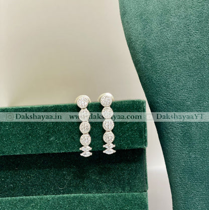 Minimalist American Diamond Tennis Necklace Set