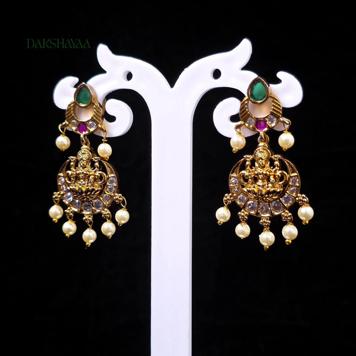 Lakshmi Pearl Drop Earrings