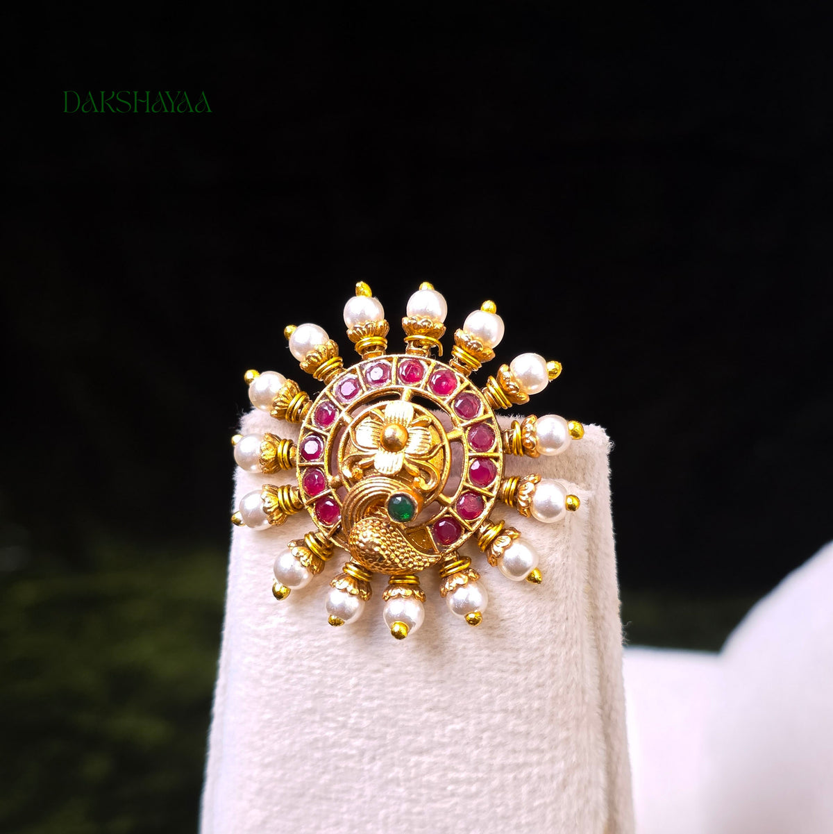 Pearl Layered Lakshmi Choker Set