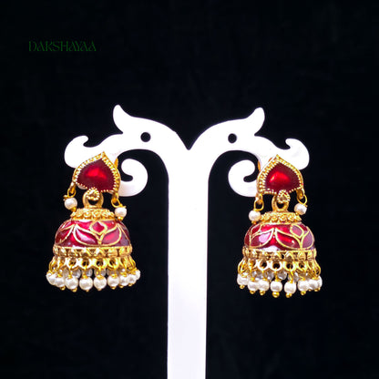 Veer Antique Jhumka Earrings