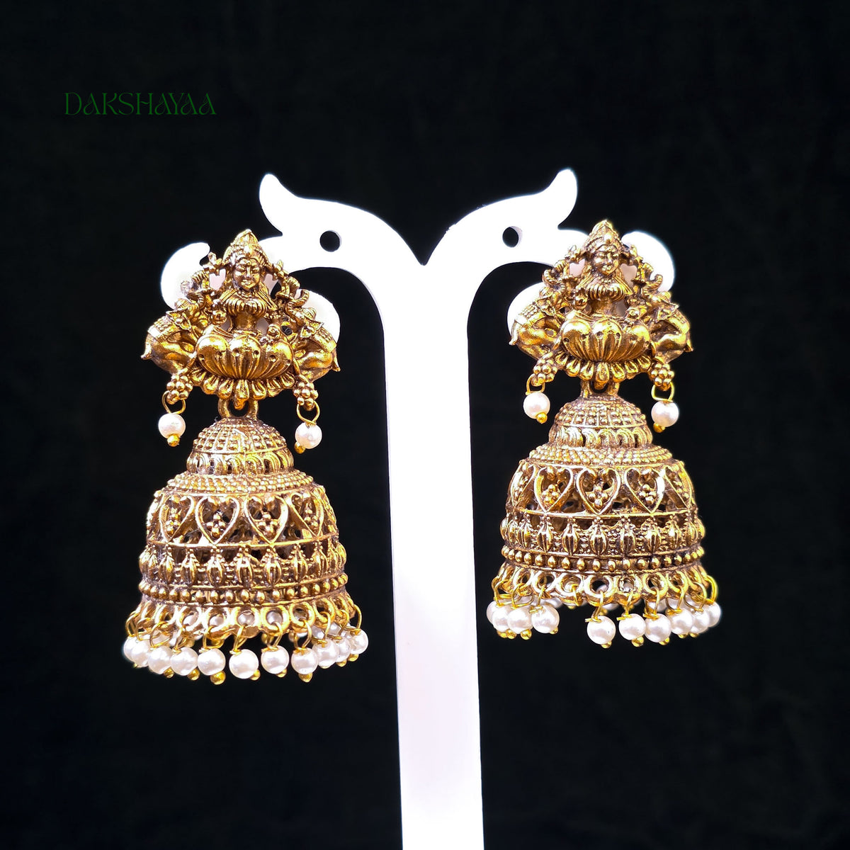 Temple Jhumka Earrings