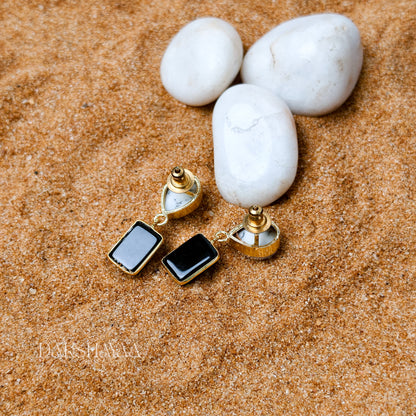 Howlite & Black Onyx Earrings
