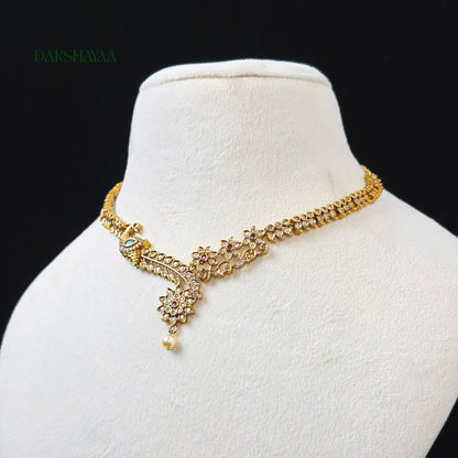 Peacock Blossom Necklace Set